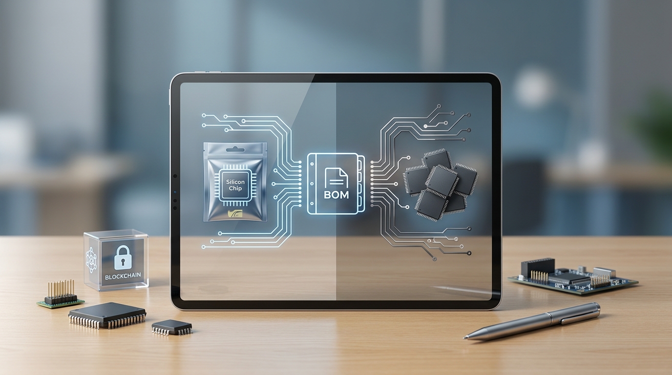 Authorized vs Independent Distributors: Which Is Safer for Your BOM? A professional comparison of authorized vs independent electronics distributors focusing on security for a Bill of Materials (BOM) including silicon chips and secure supply chain imagery.